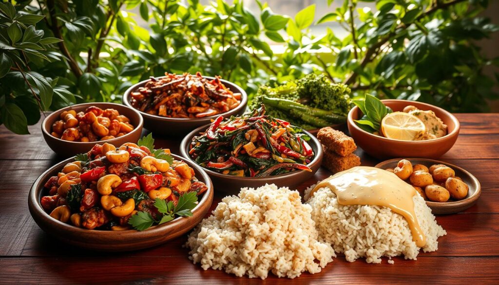 hidangan lezat vegan
