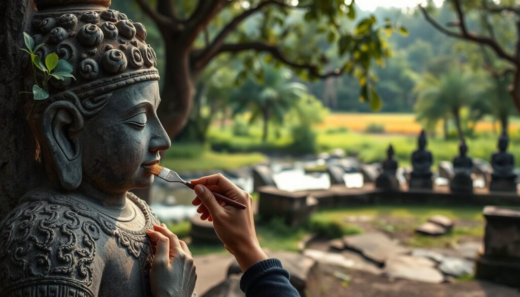 konservasi patung batu konservasi patung batu