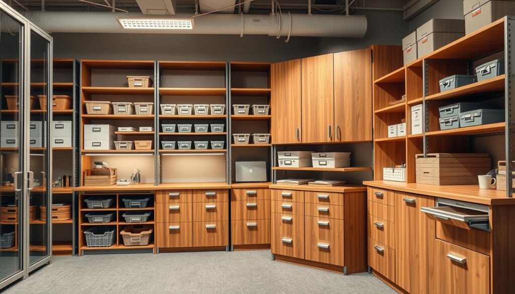 tempat penyimpanan kantor yang efisien