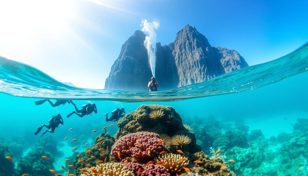 aktivitas menyelam di Nusa Penida