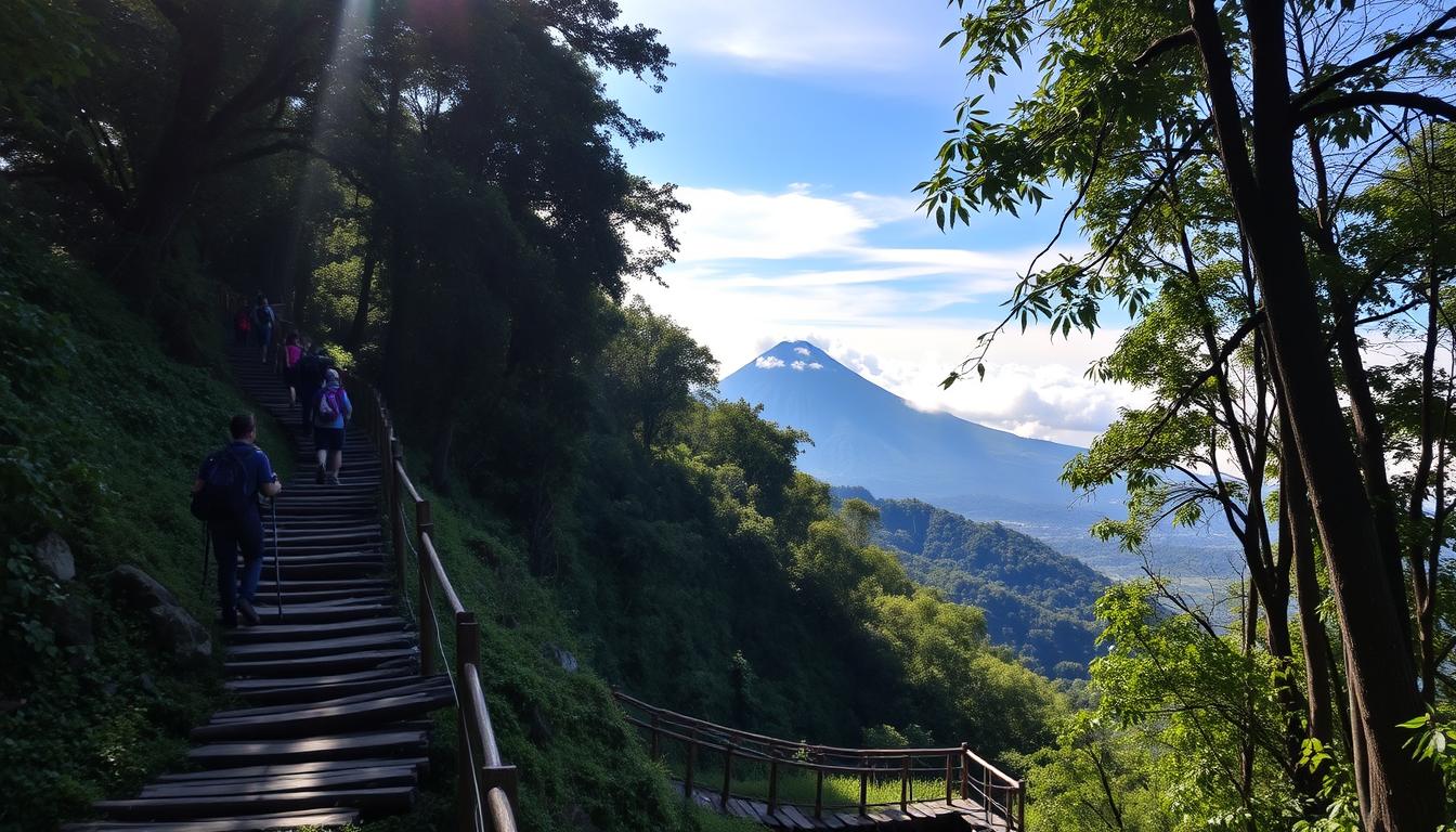 rute pendakian gunung sibayak